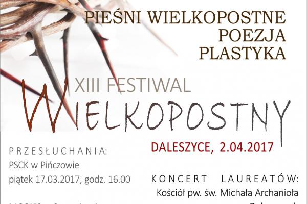 W niedzielę finał XIII Festiwalu Wielkopostnego