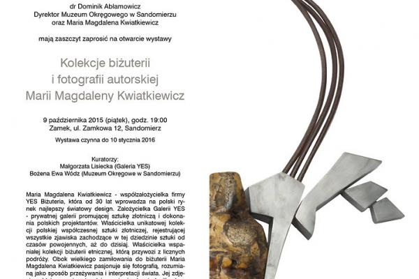 Kolekcje biżuterii i fotografii Marii Magdaleny Kwiatkiewicz