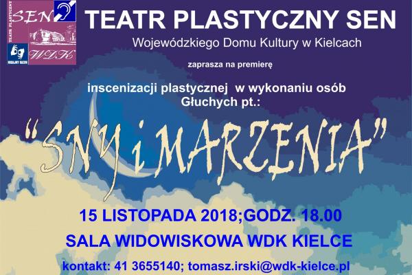 Teatr Plastyczny SEN zaprezentuje „Sny i marzenia”