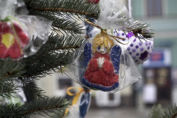 Choinki na kieleckim rynku - Fot. Małgorzata Chmiel