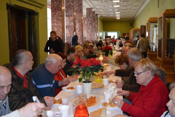 Wigilia dla bezdomnych i potrzebujących w WDK - Fot. Agnieszka Markiton