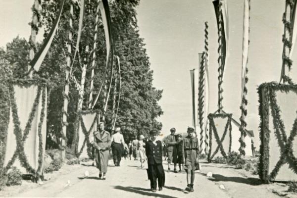 Otwarcie lotniska w Masłowie w 1937 roku, fot. K. Kuśmider 