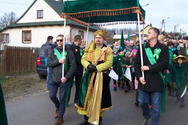 W roli króla zielonego starosta Michał Godowski - foto Krzysztof Herod