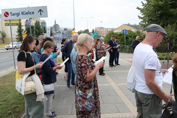 79. rocznica likwidacji kieleckiego getta - fot. Damian Więch