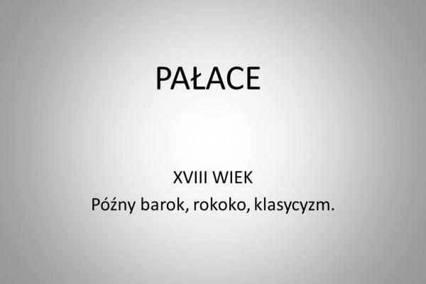 Barok - Prezentacja dr. Piotra Rosińskiego