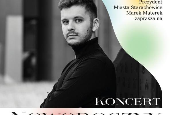 8 stycznia o godz. 18.00 w Parku Kultury w Starachowicach wystąpi znakomity młody pianista Kamil Pacholec.