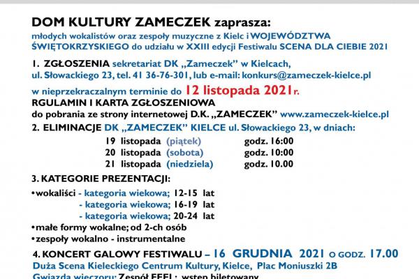 XXIII edycja festiwalu SCENA DLA CIEBIE