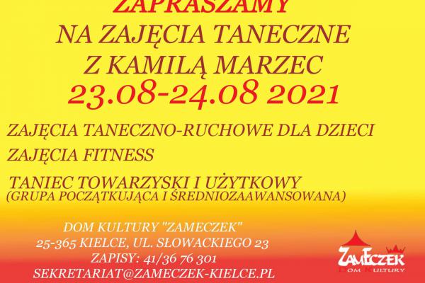 Zajęcia taneczne z Kamilą Marzec - Fot.: DK Zameczek