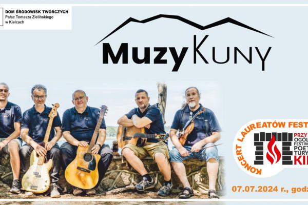 Koncert zespołu MuzyKuny – laureatów Festiwalu Piosenki Poetyckiej i Turystycznej 