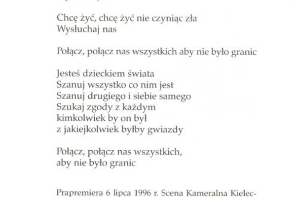 Pieśni - Henryk Jachimowski - Jesteś dzieckiem świata