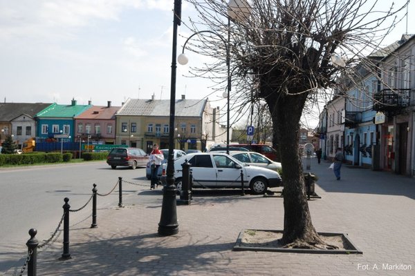 Rynek w Jędrzejowie - Jeden z narożników rynku