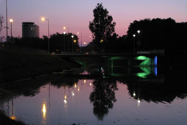 Kielecki zalew o zmierzchu - Fot. Cezariusz Matla