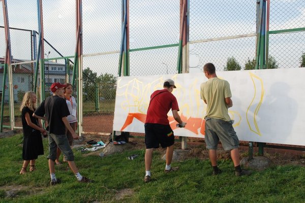 TOTU FESTIVAL 2008 - Pokaz grafitti AĆ KRU