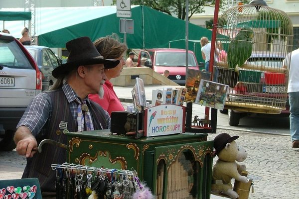 VI Międzynarodowy Festiwal Kataryniarzy - Piotr Bot, jedyny pełnoetatowy kataryniarz w PolsceFot. J. Wrońska