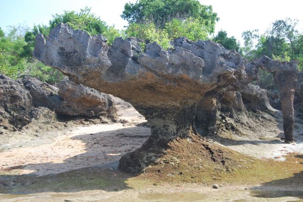 Kenia - Nabrzeża ukształtowane przez fale. Fot. Patryk Stępień