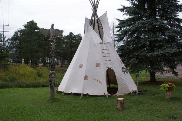 Manitoulin Island - Tipi -namiot indiański. Fot. Krzysztof Zalecki