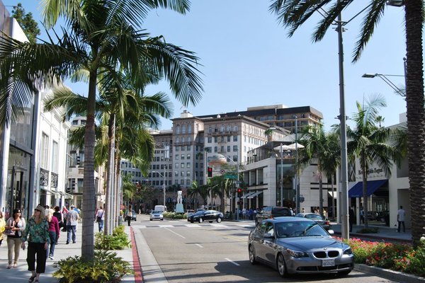 Rodeo Drive - Beverly Hills w Kalifornii - Fot. Patryk Stępień