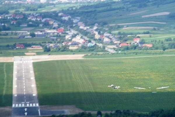 Na lotnisku w Masłowie... - fot. Małgorzata Kaczmarek