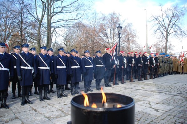 Obchody Narodowego Święta Niepodległości - Uroczystości pod Pomnikiem Czynu Legionowego
Fot. Agnieszka Markiton