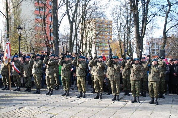 Obchody Narodowego Święta Niepodległości - Uroczystości pod Pomnikiem Czynu Legionowego
Fot. Agnieszka Markiton