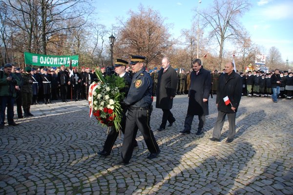 Obchody Narodowego Święta Niepodległości - Uroczystości pod Pomnikiem Czynu Legionowego
Fot. Agnieszka Markiton