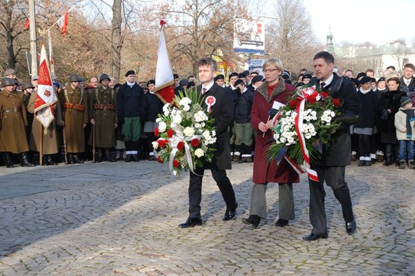 Obchody Narodowego Święta Niepodległości - Uroczystości pod Pomnikiem Czynu Legionowego
Fot. Agnieszka Markiton