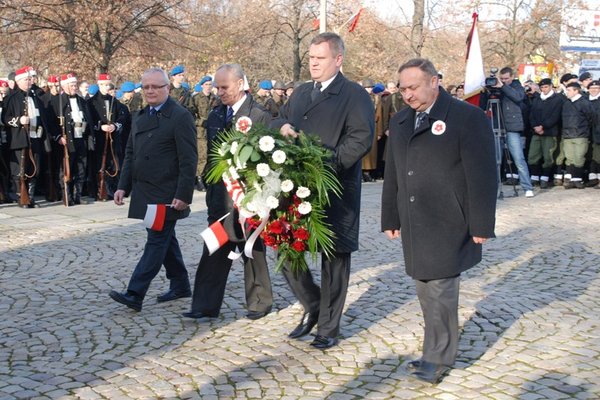 Obchody Narodowego Święta Niepodległości - Uroczystości pod Pomnikiem Czynu Legionowego
Fot. Agnieszka Markiton