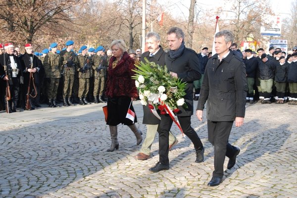 Obchody Narodowego Święta Niepodległości - Uroczystości pod Pomnikiem Czynu Legionowego
Fot. Agnieszka Markiton