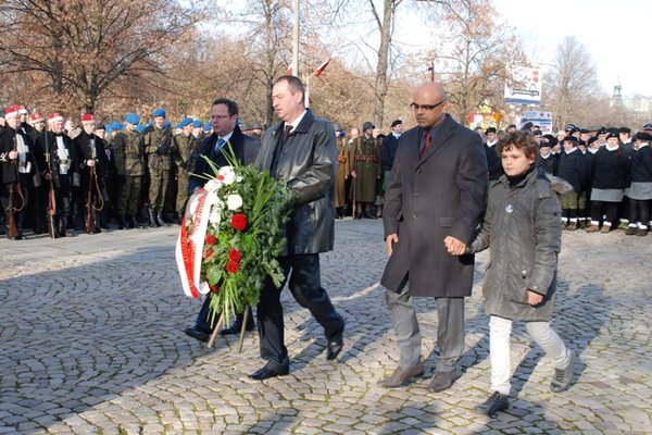 Obchody Narodowego Święta Niepodległości - Uroczystości pod Pomnikiem Czynu Legionowego
Fot. Agnieszka Markiton