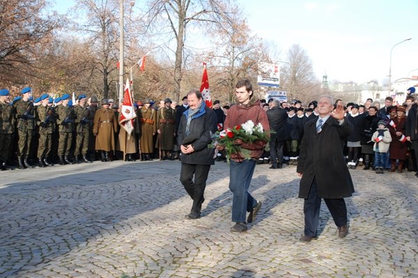 Obchody Narodowego Święta Niepodległości - Uroczystości pod Pomnikiem Czynu Legionowego
Fot. Agnieszka Markiton