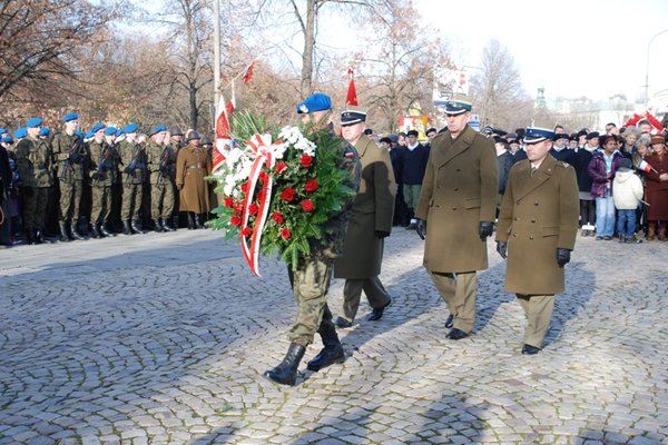 Obchody Narodowego Święta Niepodległości - Uroczystości pod Pomnikiem Czynu Legionowego
Fot. Agnieszka Markiton