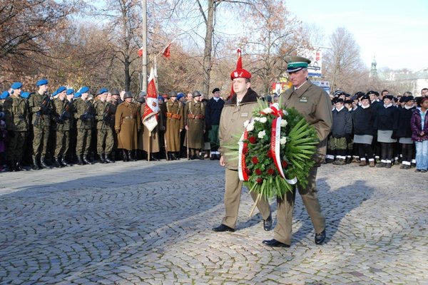 Obchody Narodowego Święta Niepodległości - Uroczystości pod Pomnikiem Czynu Legionowego
Fot. Agnieszka Markiton