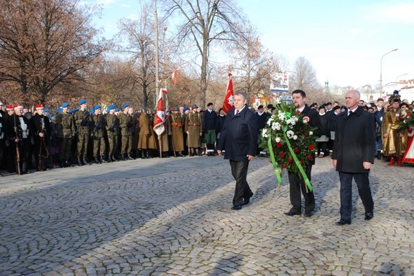 Obchody Narodowego Święta Niepodległości - Uroczystości pod Pomnikiem Czynu Legionowego
Fot. Agnieszka Markiton