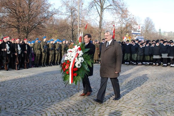 Obchody Narodowego Święta Niepodległości - Uroczystości pod Pomnikiem Czynu Legionowego
Fot. Agnieszka Markiton