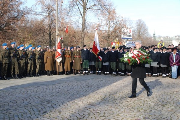 Obchody Narodowego Święta Niepodległości - Uroczystości pod Pomnikiem Czynu Legionowego
Fot. Agnieszka Markiton