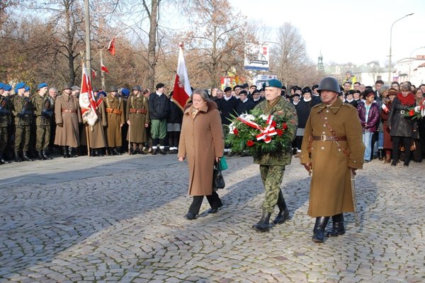 Obchody Narodowego Święta Niepodległości - Uroczystości pod Pomnikiem Czynu Legionowego
Fot. Agnieszka Markiton