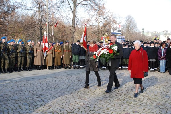 Obchody Narodowego Święta Niepodległości - Uroczystości pod Pomnikiem Czynu Legionowego
Fot. Agnieszka Markiton