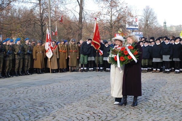 Obchody Narodowego Święta Niepodległości - Uroczystości pod Pomnikiem Czynu Legionowego
Fot. Agnieszka Markiton