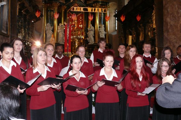 Chór Uniwersytecki Benedictus, Rużomberok ze Słowacji - II miejsce. Fot. Aleksandra Imosa