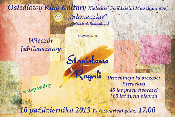 Wieczór jubileuszowy Stanisława Rogali