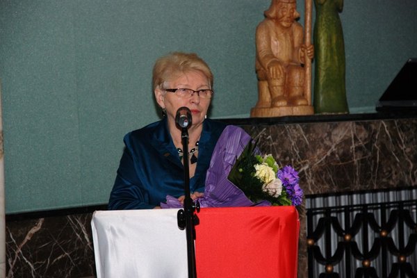 Uhonorowanie Kawalera Orderu Virtuli Militarii mjr Henryka Pawelca - Bożentyna Pałka - KorubaFot. Agnieszka Markiton