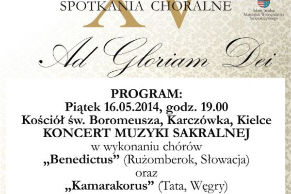 Ad Gloriam Dei - program