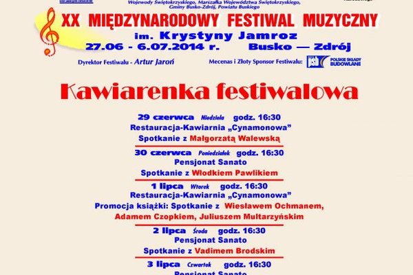 XX Międzynarodowy Festiwal Muzyczny im. Krystyny Jamroz 