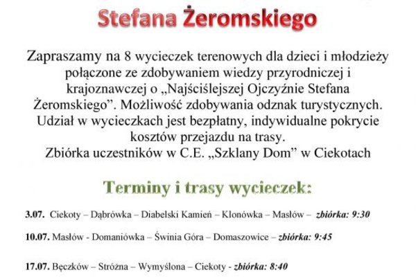 Piesze wycieczki wakacyjne dla dzieci i młodzieży