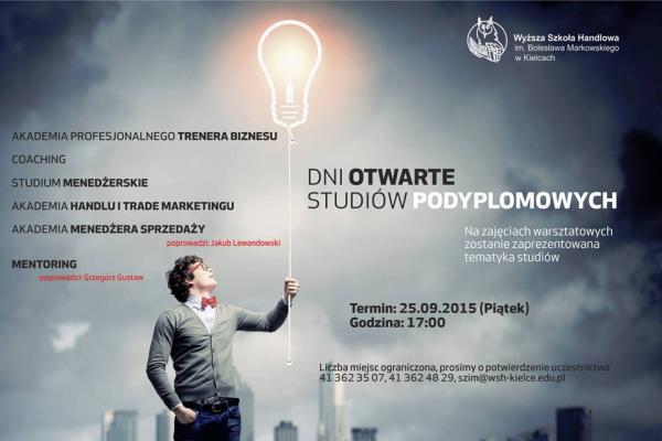 Dni otwarte studiów podyplomowych - WSH Kielce