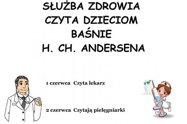 Służba zdrowia czyta dzieciom