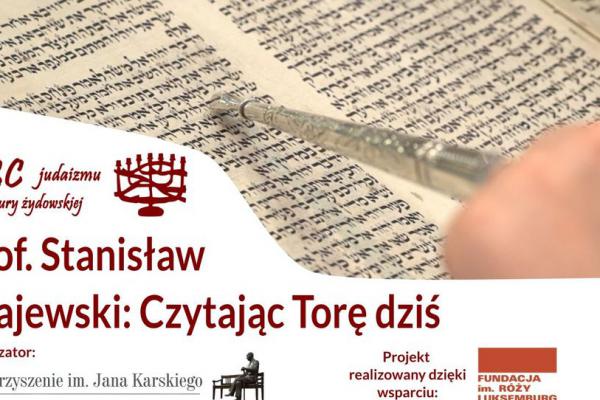 Spotkanie online z  prof. Stanisławem Krajewskim