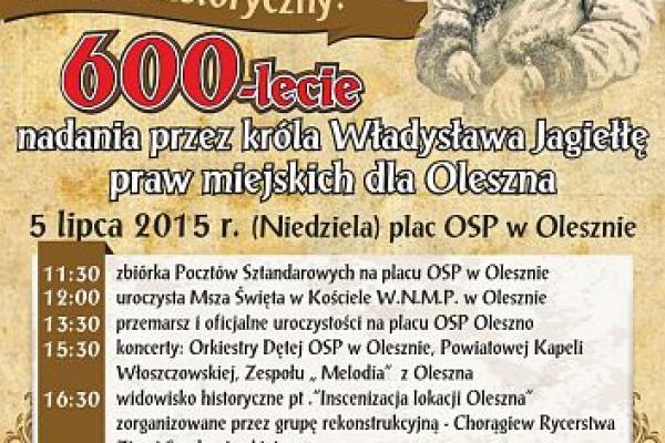 600 lat Oleszna